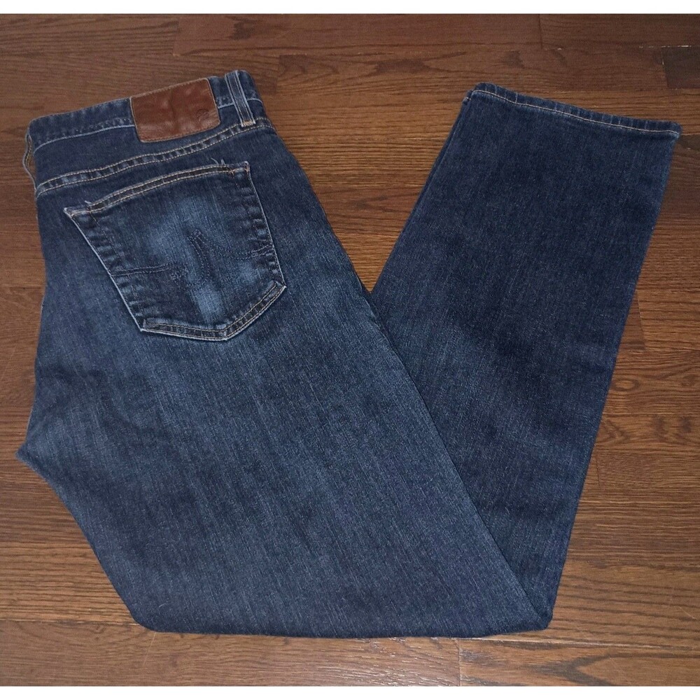 Adriano Goldschmied Jeans Mens 36x31 The Graduate Tailored Leg Dark Blue Denim